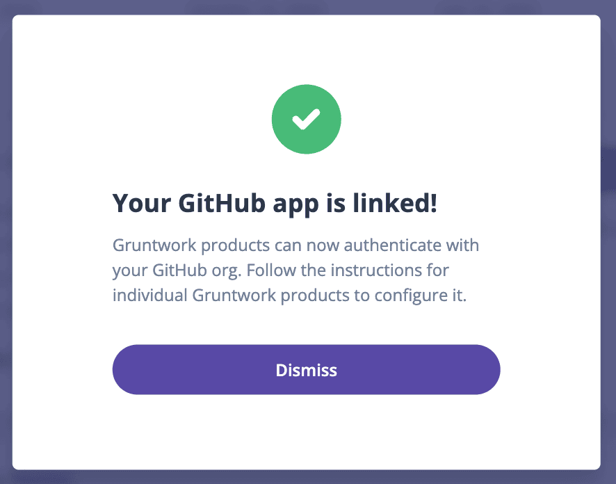 GitHub App installed and linked