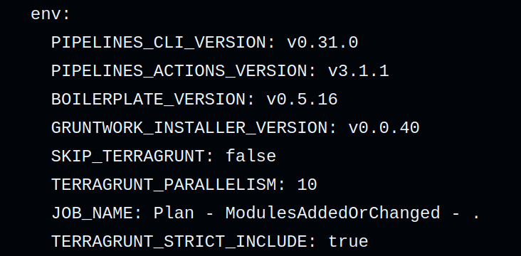 Screenshot of additional Environment Variable