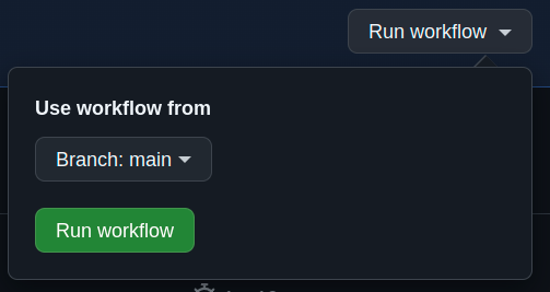 Click on &quot;Run workflow&quot; to manually trigger patcher